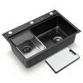 Cefito Kitchen Sink 304 Stainless Steel Bar Sink Millet Grain Water Basin Sink SINK-RG-6845T-BK