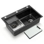 Cefito Kitchen Sink 304 Stainless Steel Bar Sink Millet Grain Water Basin Sink SINK-RG-6845T-BK