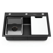Cefito Kitchen Sink 304 Stainless Steel Bar Sink Millet Grain Water Basin Sink SINK-RG-6845T-BK