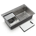 Cefito Kitchen Sink 304 Stainless Steel Bar Sink Millet Grain Water Basin Sink SINK-RG-6845T-SI