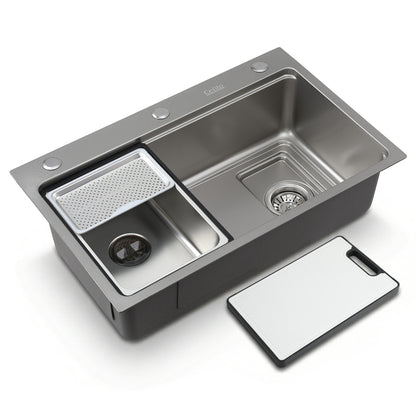 Cefito Kitchen Sink 304 Stainless Steel Bar Sink Millet Grain Water Basin Sink SINK-RG-6845T-SI