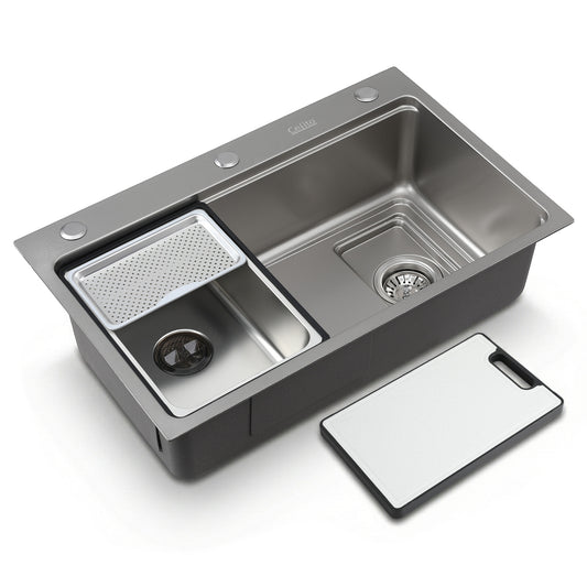 Cefito Kitchen Sink 304 Stainless Steel Bar Sink Millet Grain Water Basin Sink SINK-RG-6845T-SI