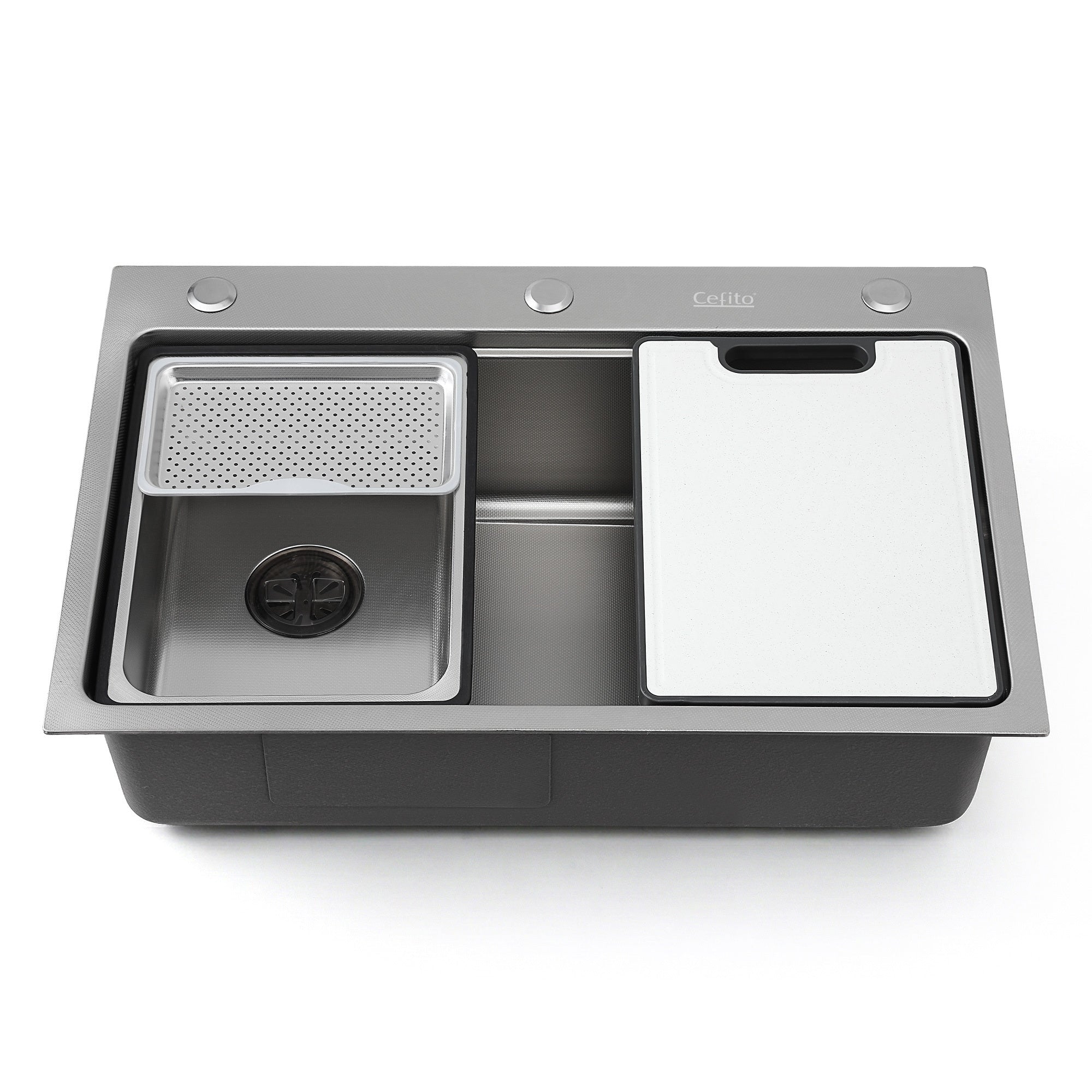 Cefito Kitchen Sink 304 Stainless Steel Bar Sink Millet Grain Water Basin Sink SINK-RG-6845T-SI