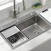 Cefito Kitchen Sink 304 Stainless Steel Bar Sink Millet Grain Water Basin Sink SINK-RG-6845T-SI