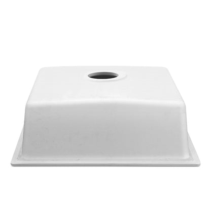 Cefito Stone Kitchen Sink 450X450MM Granite Under/Topmount Basin Bowl Laundry White SINK-STONE-4545-WH