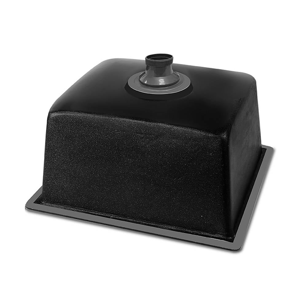 Cefito Stone Kitchen Sink 460X410MM Granite Under/Topmount Basin Bowl Laundry Black SINK-STONE-4641