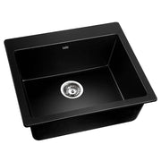 Cefito Stone Kitchen Sink 570x500MM Granite Under or Topmount Basin Bowl Laundry Black SINK-STONE-5750