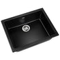 Cefito Stone Kitchen Sink 610X470MM Granite Under/Topmount Basin Bowl Laundry Black SINK-STONE-6147