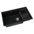 Cefito Kitchen Sink 80X48CM Granite Stone Kitchen Sinks in Black SINK-STONE-8048S