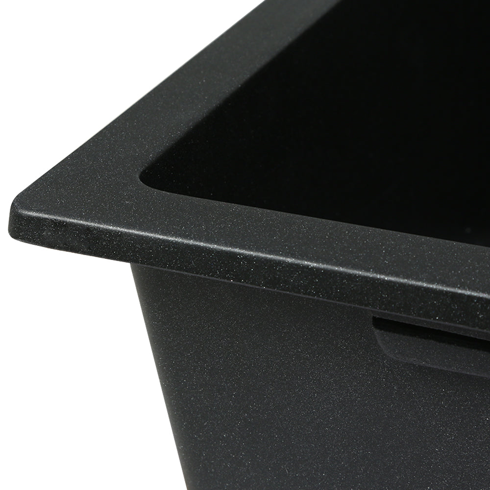 Cefito Kitchen Sink 80X48CM Granite Stone Kitchen Sinks in Black SINK-STONE-8048S