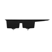 Cefito Kitchen Sink Stone Sink Granite Laundry Basin Double Bowl 116x49cm Black SINK-STONE-B-11650