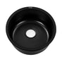 Cefito Stone Kitchen Sink Round 430MM Granite Under/Topmount Basin Bowl Laundry Black SINK-STONE-ROU-4419-BK