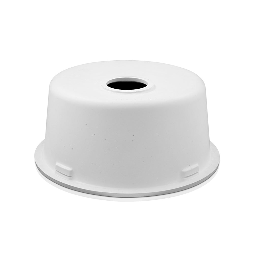 Cefito Stone Kitchen Sink Round 430MM Granite Under/Topmount Basin Bowl Laundry White SINK-STONE-ROU-4419-WH