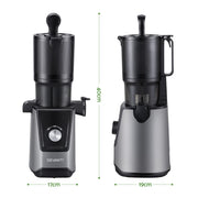 DEVANTI Slow Juicer Cold Press 200W for Fruit Vegetable Juice SJ-C-046-BK
