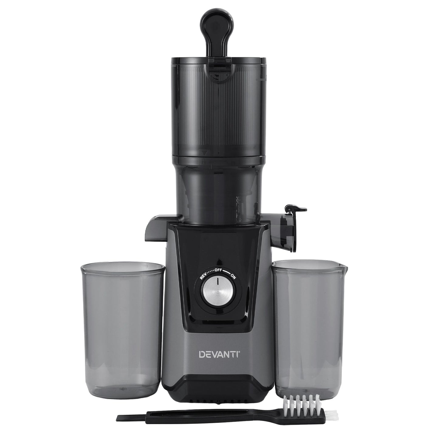 DEVANTI Slow Juicer Cold Press 200W for Fruit Vegetable Juice SJ-C-046-BK