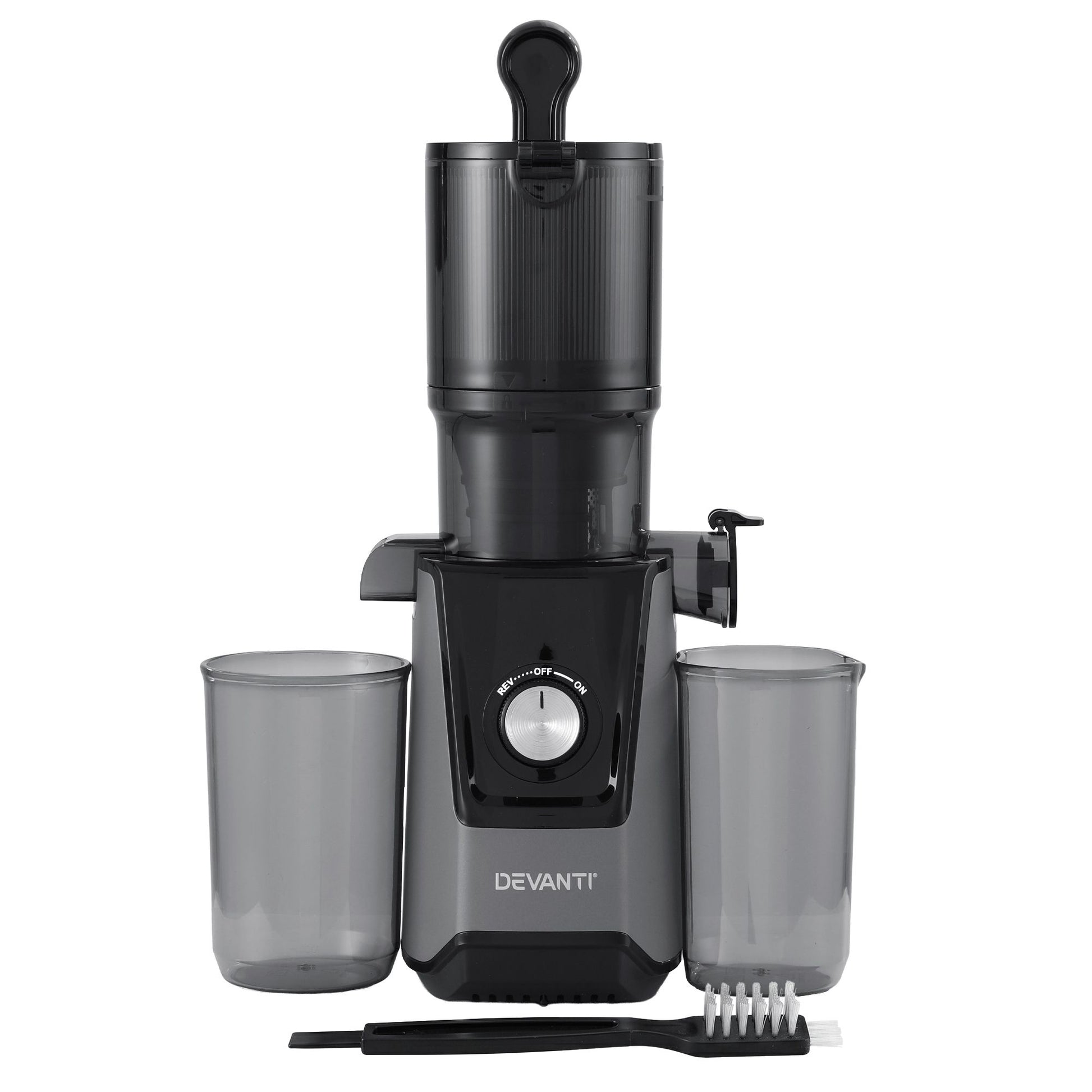 DEVANTI Slow Juicer Cold Press 200W for Fruit Vegetable Juice SJ-C-046-BK