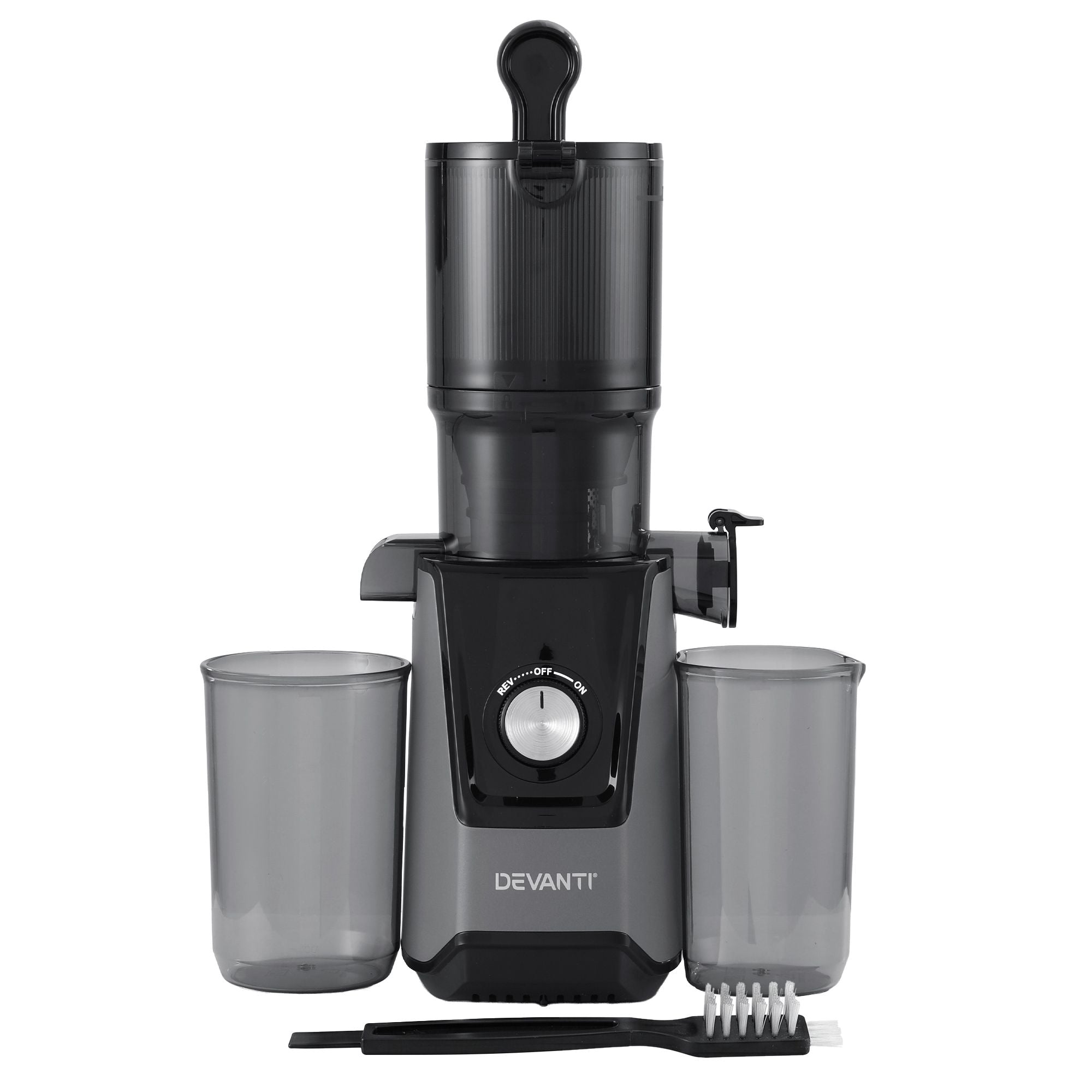 DEVANTI Slow Juicer Cold Press 200W for Fruit Vegetable Juice SJ-C-046-BK