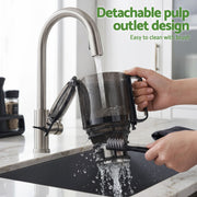 DEVANTI Slow Juicer Cold Press 200W for Fruit Vegetable Juice SJ-C-046-BK