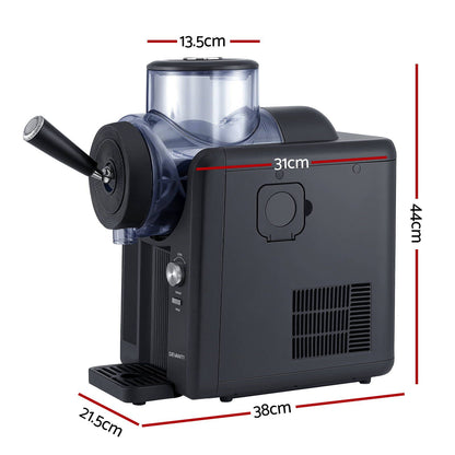 Devanti 2L Slushie Machine Ice Cream Maker Frozen Smoothies Milkshakes Black SLS-CR01-2L-BK
