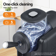 Devanti 2L Slushie Machine Ice Cream Maker Frozen Smoothies Milkshakes Black SLS-CR01-2L-BK