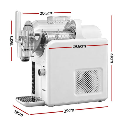 Devanti 5in1 Slushie Machine Ice Cream Maker 2L White SLS-CR02-2L-WH