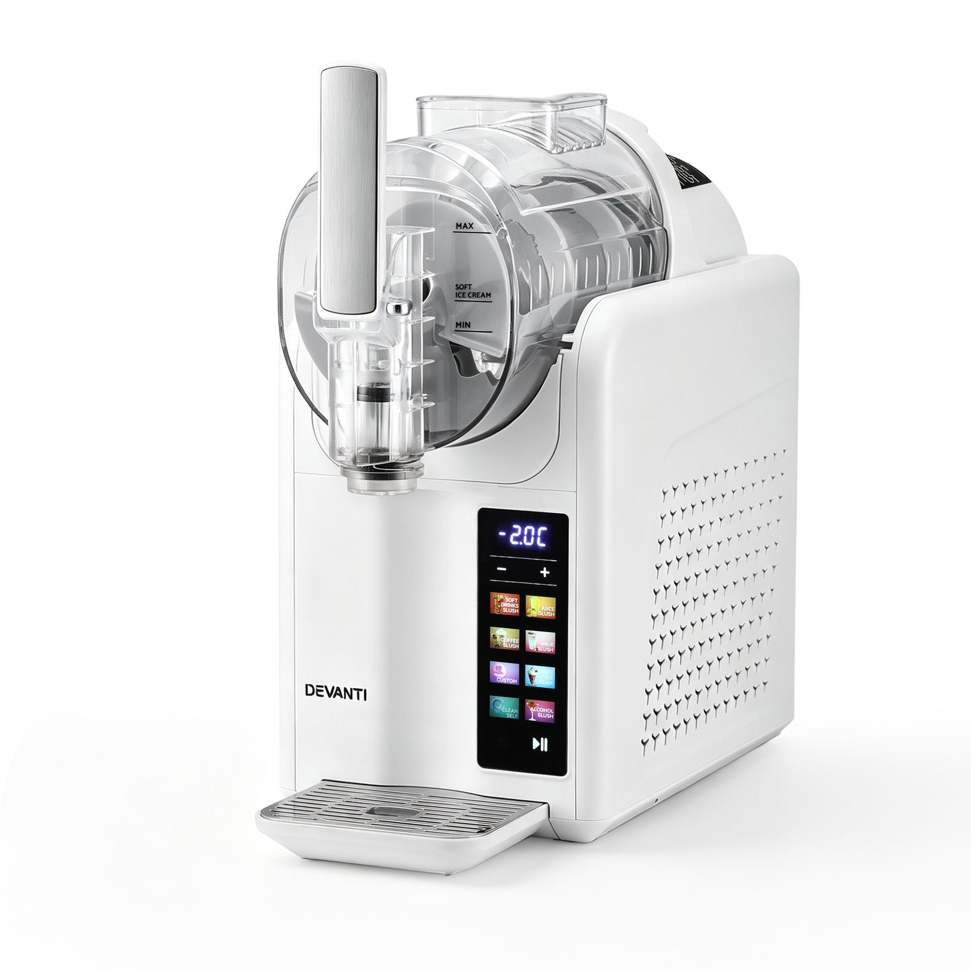 Devanti Slushie Machine 2L Frozen Drink Maker Ice Cream Cocktail Slush Maker White