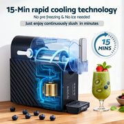 Devanti 1.8L Slushie Machine Maker Frozen Smoothies Milkshakes Black SLS-HXR-18L-BK