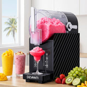 Devanti 1.8L Slushie Machine Maker Frozen Smoothies Milkshakes Black SLS-HXR-18L-BK