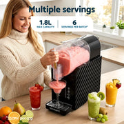 Devanti 1.8L Slushie Machine Maker Frozen Smoothies Milkshakes Black SLS-HXR-18L-BK