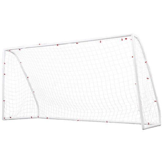 Everfit 12FT Soccer Football Goal Net UPVC Frame with PE Mesh Weatherproof Portable Goals for Backyard SN-B-12FT-WH