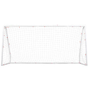 Everfit 12FT Soccer Football Goal Net UPVC Frame with PE Mesh Weatherproof Portable Goals for Backyard SN-B-12FT-WH