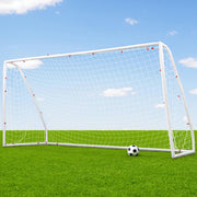 Everfit 12FT Soccer Football Goal Net UPVC Frame with PE Mesh Weatherproof Portable Goals for Backyard SN-B-12FT-WH