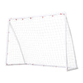 Everfit 8FT Soccer Football Goal Net UPVC Frame with PE Mesh Weatherproof Portable Goals for Backyard SN-B-8FT-WH