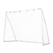 Everfit 8FT Soccer Football Goal Net UPVC Frame with PE Mesh Weatherproof Portable Goals for Backyard SN-B-8FT-WH