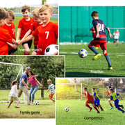 Everfit 8FT Soccer Football Goal Net UPVC Frame with PE Mesh Weatherproof Portable Goals for Backyard SN-B-8FT-WH