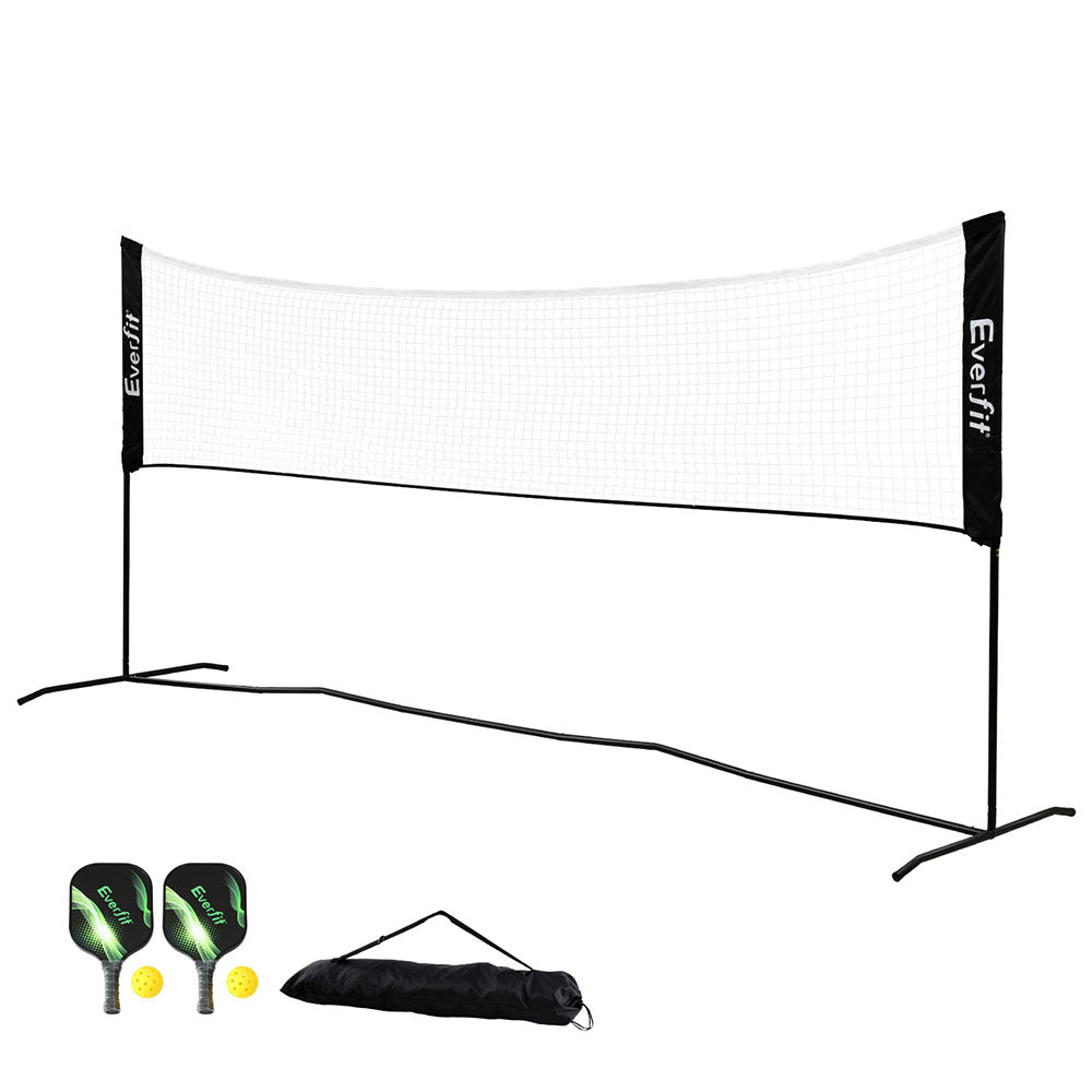 Everfit 3.6M Badminton Tennis Net Portable Volleyball Kit Adjustable Height SN-B-PB-BK