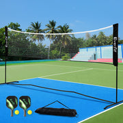 Everfit 3.6M Badminton Tennis Net Portable Volleyball Kit Adjustable Height SN-B-PB-BK