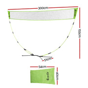 Everfit 3M Badminton Tennis Net Portable Volleyball Kit Yellow SN-B-PB-YE