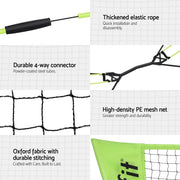 Everfit 3M Badminton Tennis Net Portable Volleyball Kit Yellow SN-B-PB-YE