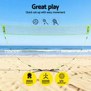 Everfit 3M Badminton Tennis Net Portable Volleyball Kit Yellow SN-B-PB-YE