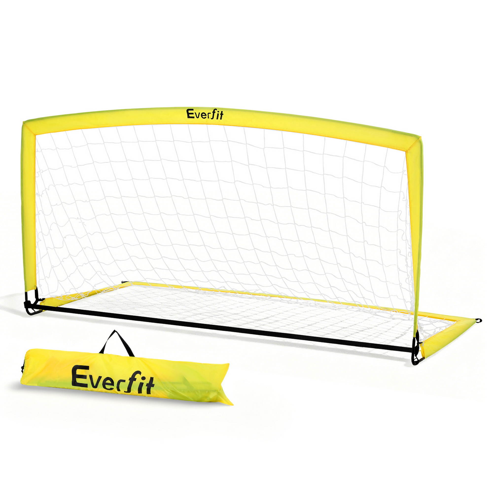 Everfit 2m Football Soccer Net Portable Goal Net Rebounder Sports Training SN-B-PUP-YE