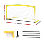 Everfit 2m Football Soccer Net Portable Goal Net Rebounder Sports Training SN-B-PUP-YE