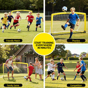Everfit 2m Football Soccer Net Portable Goal Net Rebounder Sports Training SN-B-PUP-YE