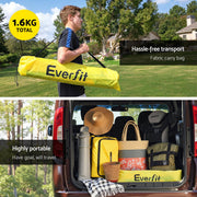 Everfit 2m Football Soccer Net Portable Goal Net Rebounder Sports Training SN-B-PUP-YE