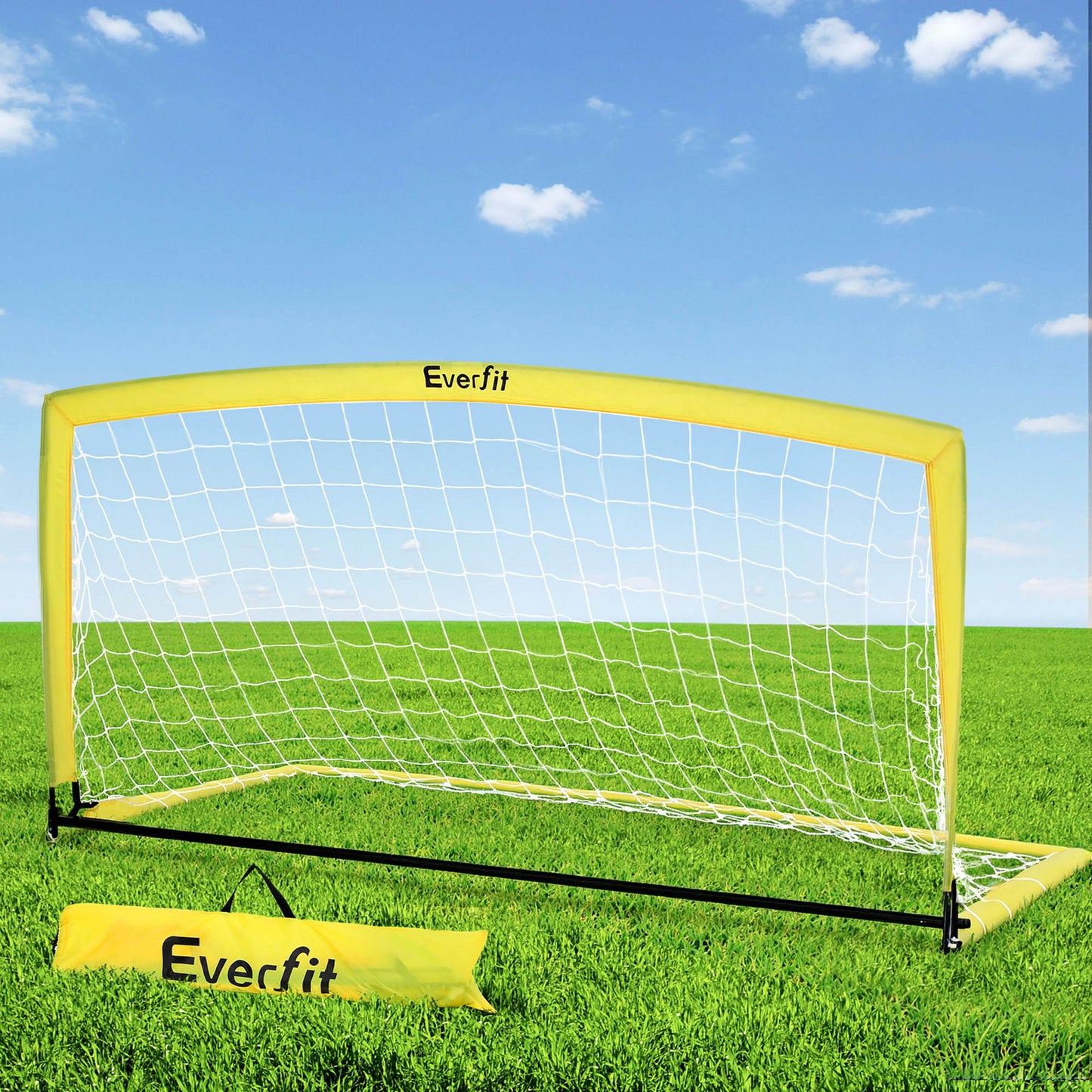 Everfit 2m Football Soccer Net Portable Goal Net Rebounder Sports Training SN-B-PUP-YE