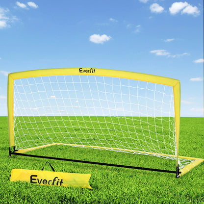 Everfit 2m Football Soccer Net Portable Goal Net Rebounder Sports Training SN-B-PUP-YE