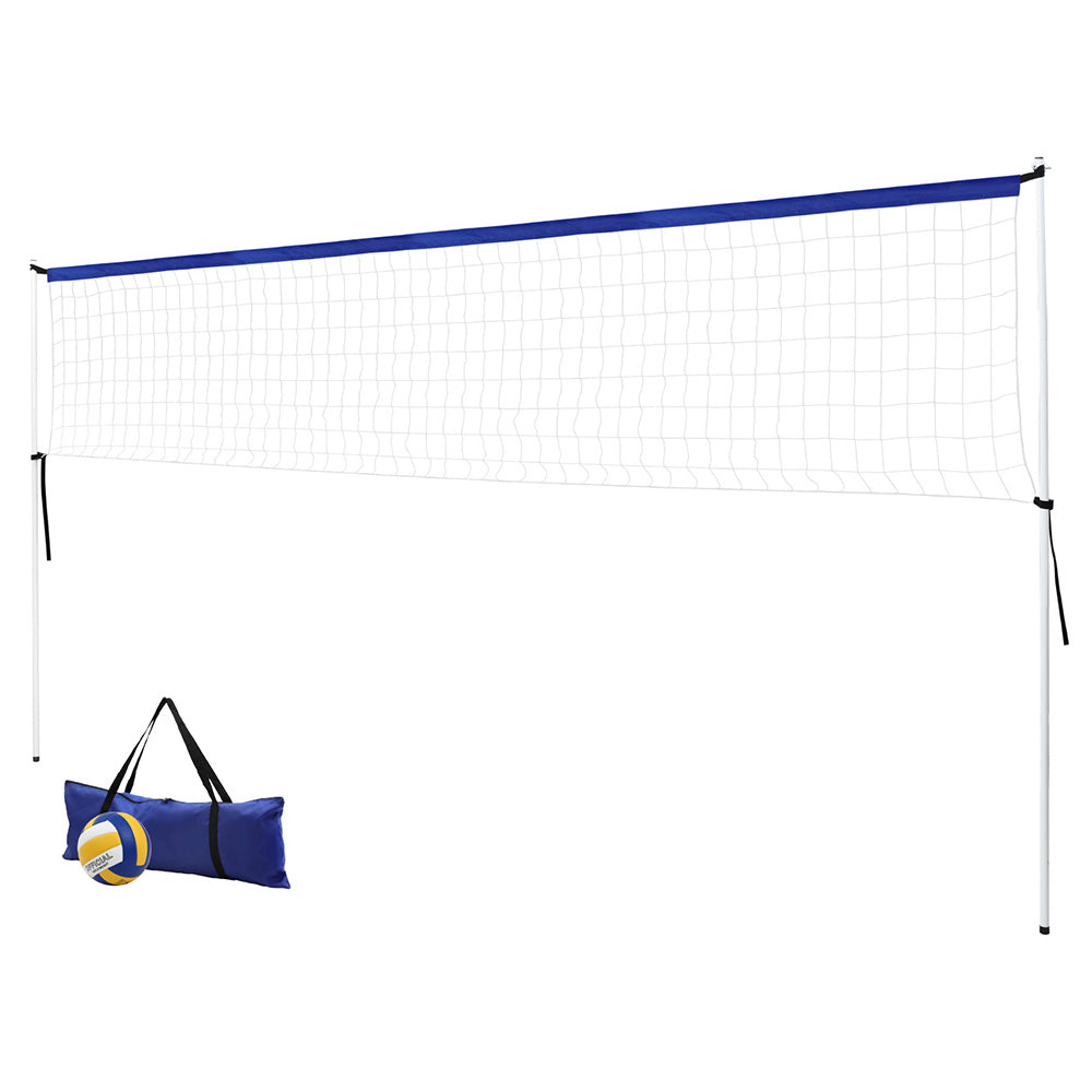 Everfit 6M Portable Volleyball Net Set Adjustable Height Multi-Sport Net with Ball and Bag SN-B-VLB-6M-BL