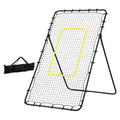 Everfit 7ft 2.1M Volleyball Net Football Baseball Goal Netting with Frame Angle Adjustable Rebounder SN-B-VLB-7FT-BK