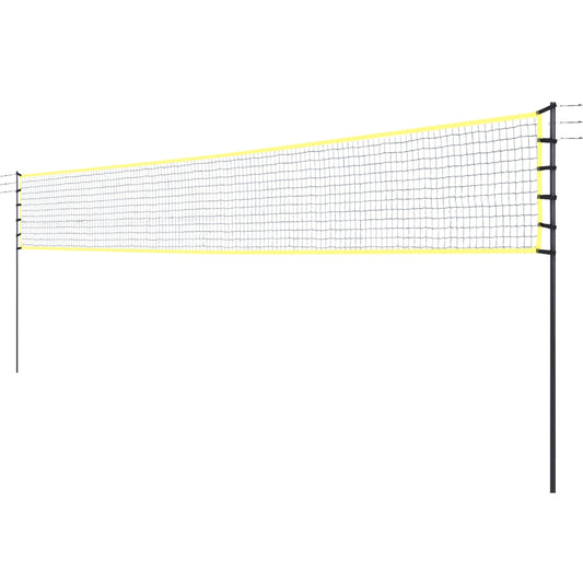 Everfit 9M Portable Volleyball Net Set with Ball Boundary Lines Badminton Tennis SN-B-VLB-9M-YE