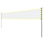 Everfit 9M Portable Volleyball Net Set with Ball Boundary Lines Badminton Tennis SN-B-VLB-9M-YE